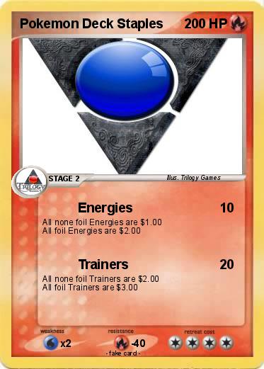 Pokemon Pokemon Deck Staples