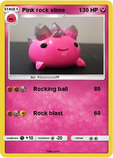 Pokemon Pink rock slime