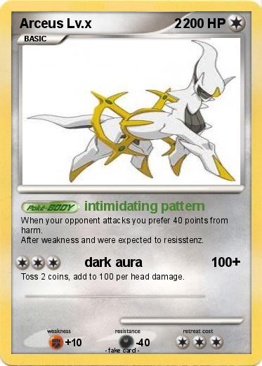 Pokemon Arceus Lv.x                       2