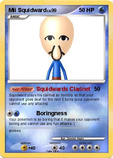 Pokemon Mii Squidward