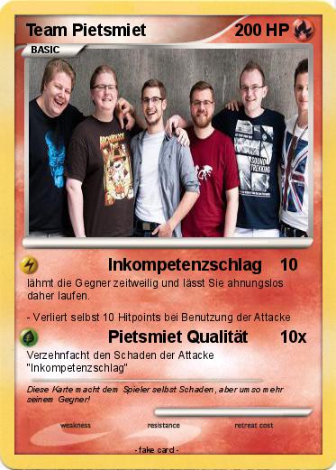 Pokemon Team Pietsmiet
