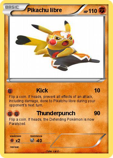 Pokemon Pikachu libre