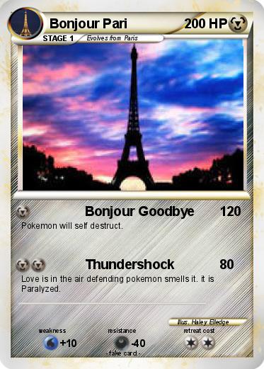 Pokemon Bonjour Pari