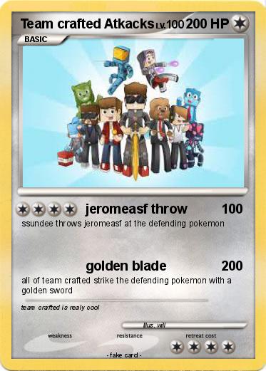 Pokemon Team crafted Atkacks
