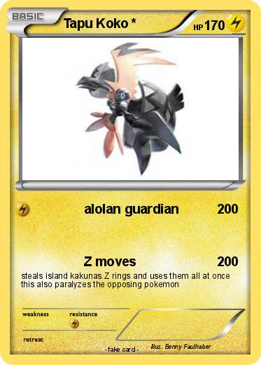 Pokemon Tapu Koko *