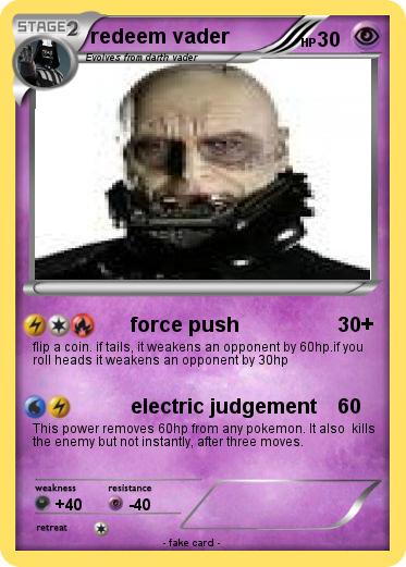 Pokemon redeem vader