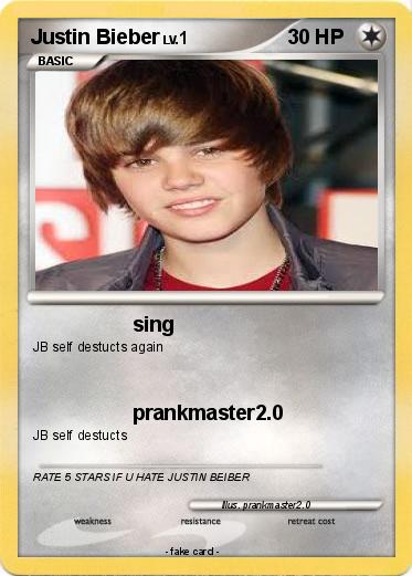 Pokemon Justin Bieber