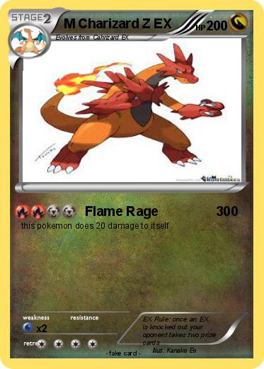 Pokemon M Charizard Z EX