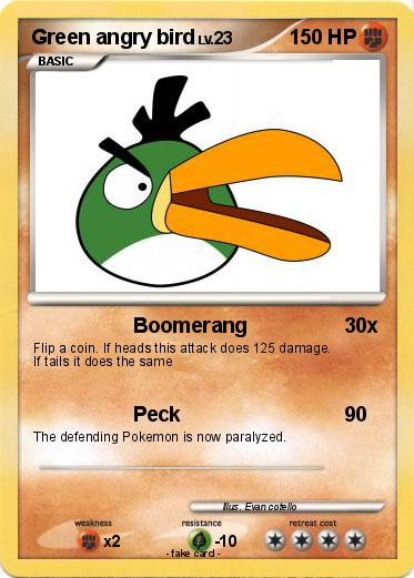 Pokemon Green angry bird