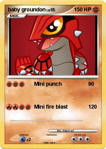 Pokemon baby groundon