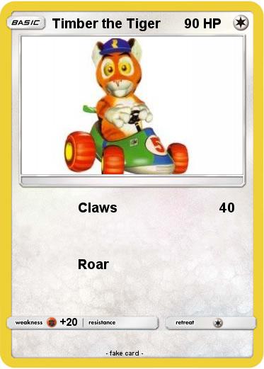 Pokemon Timber the Tiger