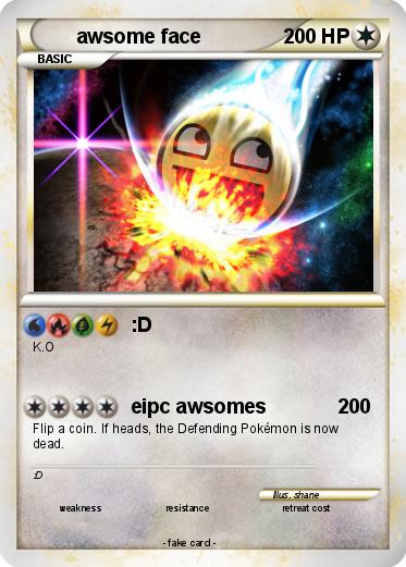 Pokemon awsome face