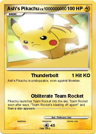 Pokemon Ash's Pikachu