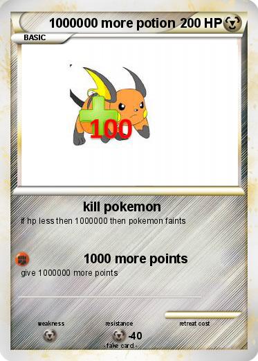 Pokemon 1000000 more potion