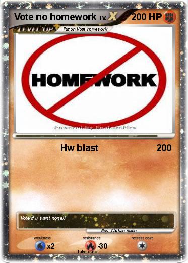 Pokemon Vote no homework