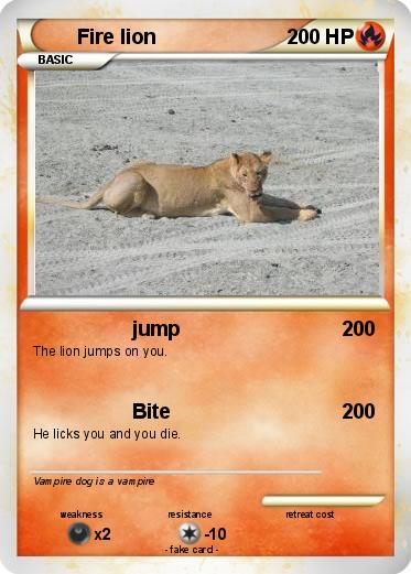 Pokemon Fire lion