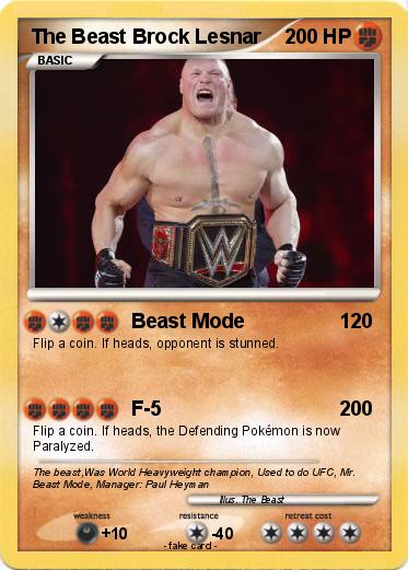 Pokemon The Beast Brock Lesnar