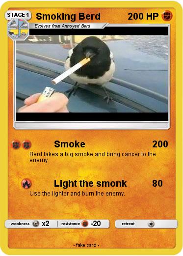 Pokemon Smoking Berd