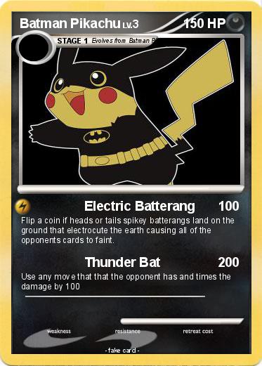 Pokemon Batman Pikachu