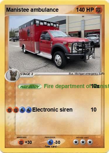 Pokemon Manistee ambulance