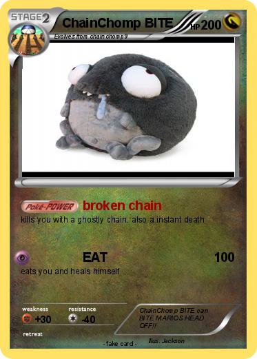 Pokemon ChainChomp BITE
