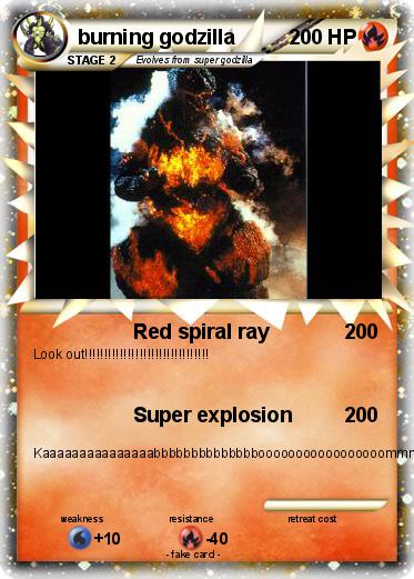 Pokemon burning godzilla