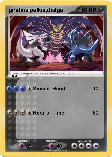 Pokemon giratina,palkia,dialga                        