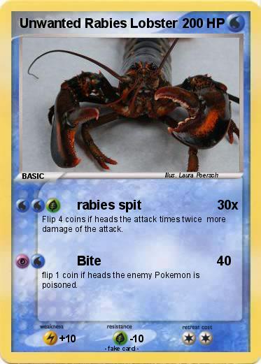 Pokemon Unwanted Rabies Lobster