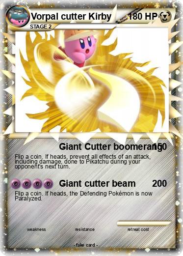 Pokemon Vorpal cutter Kirby