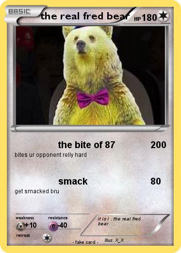 Pokemon the real fred bear