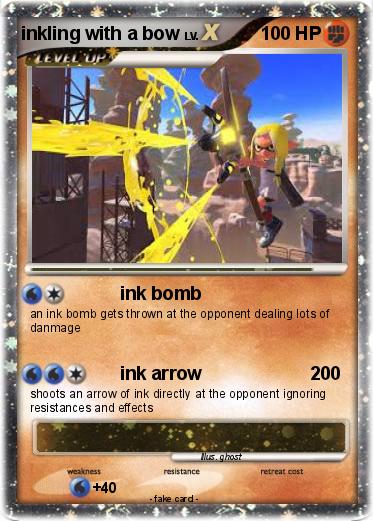 Pokemon inkling with a bow