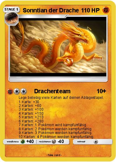 Pokemon Sonntian der Drache