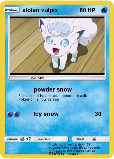 Pokemon alolan vulpix