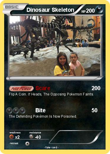 Pokemon Dinosaur Skeleton