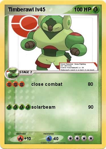 Pokemon Timberawl lv45