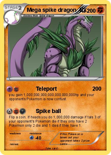 Pokemon Mega spike dragon  EX