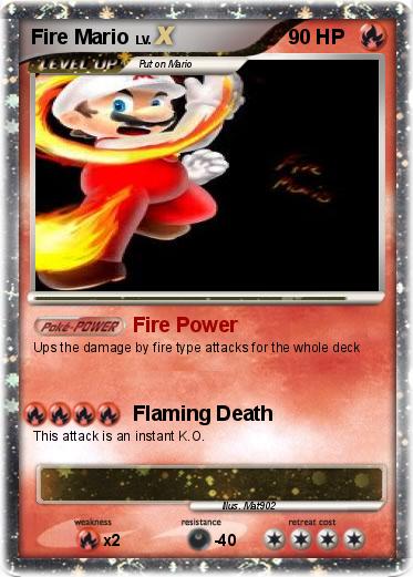 Pokemon Fire Mario