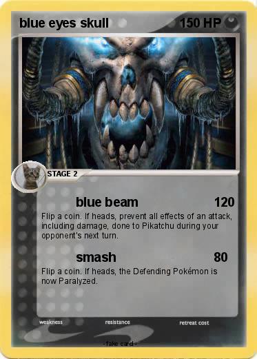 Pokemon blue eyes skull