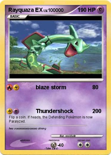 Pokemon Rayquaza EX