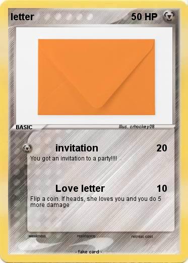 Pokemon letter