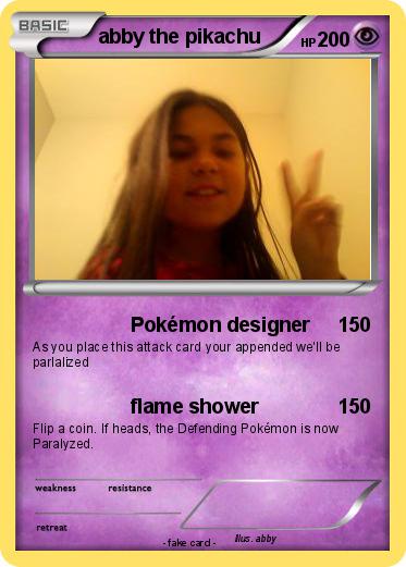 Pokemon abby the pikachu
