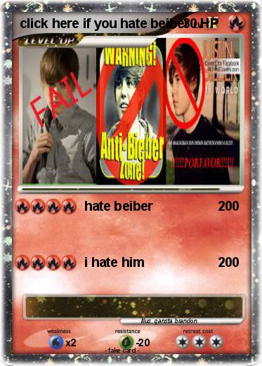 Pokemon click here if you hate beiber