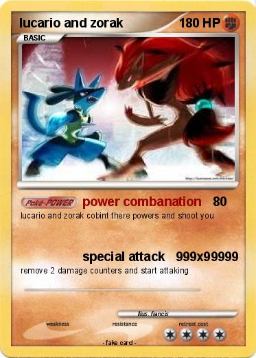 Pokemon lucario and zorak