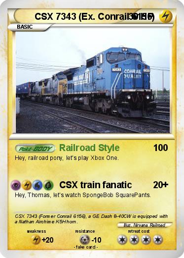 Pokemon CSX 7343 (Ex. Conrail 6156)