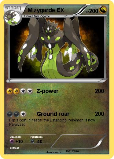 Pokemon M zygarde EX