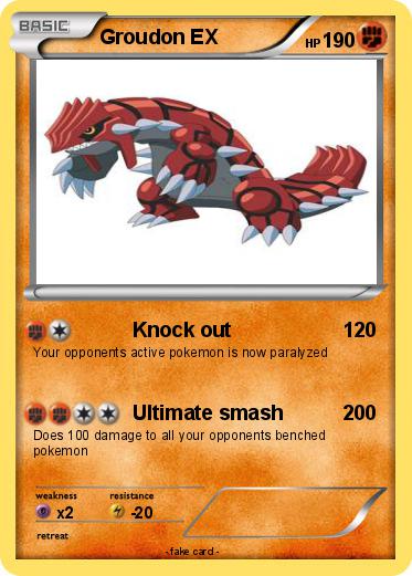 Pokemon Groudon EX