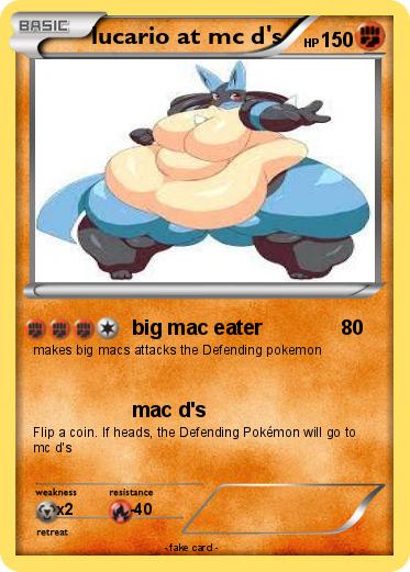 Pokemon lucario at mc d's