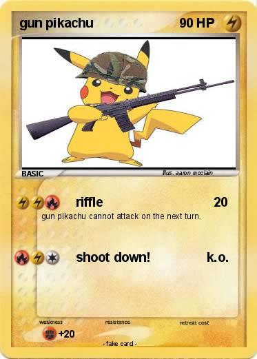 Pokemon gun pikachu