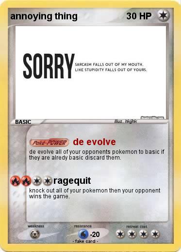 Pokemon annoying thing