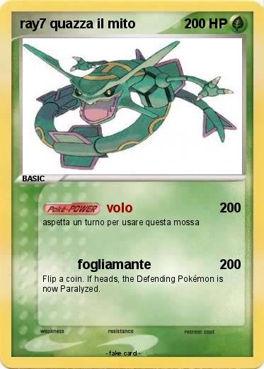 Pokemon ray7 quazza il mito